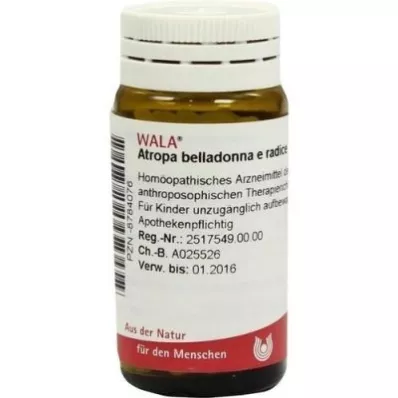 Atropa Belladonna ir Radix D3 Globules (20 g) Atropa Belladonna ir Radix D3 Globules (20 g)