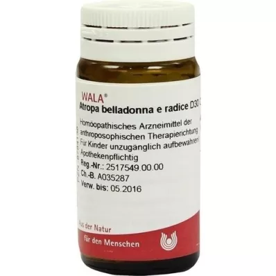 ATROPA belladonna e Radix D 30 rutuliukų, 20 g