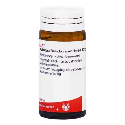 „Atropa Belladonna ex Herba D3 Globules“ (20 g) „Atropa Belladonna ex Herba D3 Globules“ (20 g)