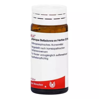 „Atropa Belladonna ex Herba D10 Globules“ (20 g) „Atropa Belladonna ex Herba D10 Globules“ (20 g)