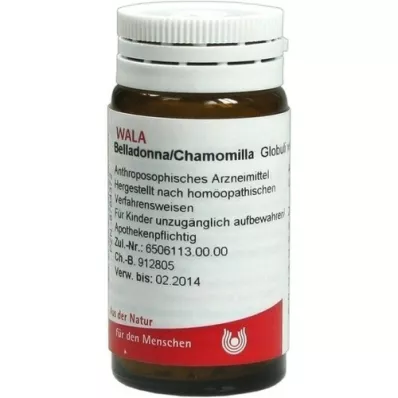 BELLADONNA CHAMOMILLA Rutuliukai, 20 g