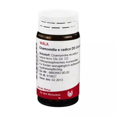 Chamomilla E Radix D 3 rutuliukai, 20 g Chamomilla E Radix D 3 rutuliukai, 20 g