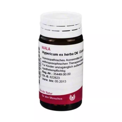 Hypericum ex Herba D 6 rutuliukai, 20 g Hypericum ex Herba D 6 rutuliukai, 20 g