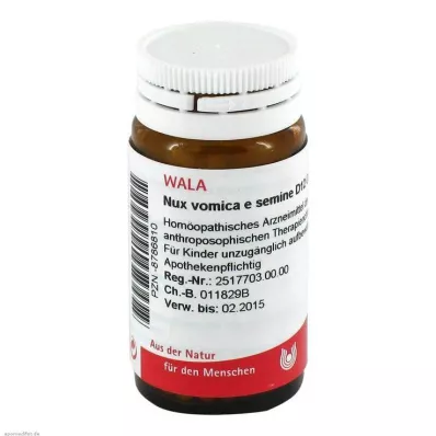 Nux vomica e semine D 12 rutuliukų, 20 g