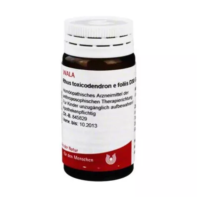 Rhus toxicodendron E foliis D 30 rutuliukų, 20 g