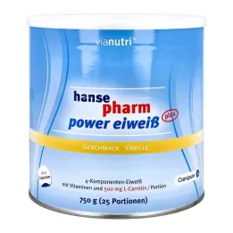 HANSEPHARM Power kiaušinio baltymas ir vanilės milteliai, 750 g
