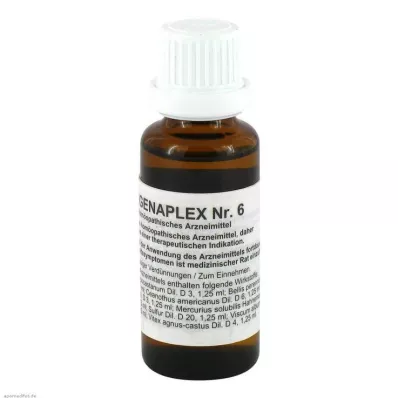 REGENAPLEX Nr. 6 lašai, 30 ml REGENAPLEX Nr. 6 lašai, 30 ml