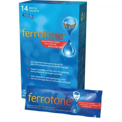 FERROTONE Geležies paketėlis, 14X20 ml