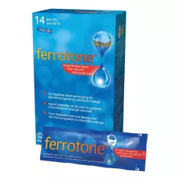 FERROTONE Geležies paketėlis, 14X20 ml