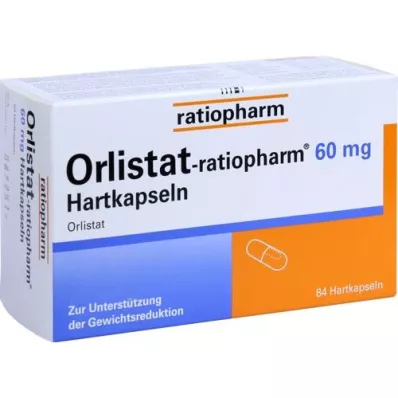 ORLISTAT-ratiopharm 60 mg kietosios kapsulės, 84 vnt