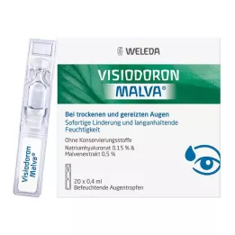 VISIODORON Malva akių lašai vienadozėje pipetėje, 20X0,4 ml