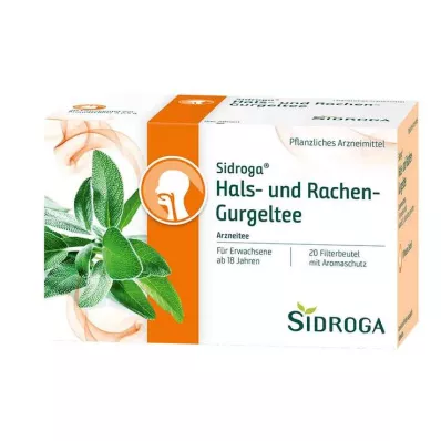 Sidroga® gerklės ir gerklės skalavimo arbatos filtrų maišeliai, 20X2,5 g Sidroga® gerklės ir gerklės skalavimo arbatos filtrų maišeliai, 20X2,5 g