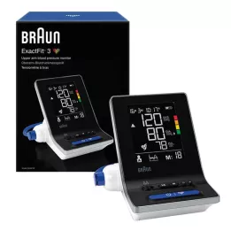 BRAUN BLUTDRUCKMESSGERÄT ExactFit3 viršutinė rankos dalis BUA6150, 1 vnt