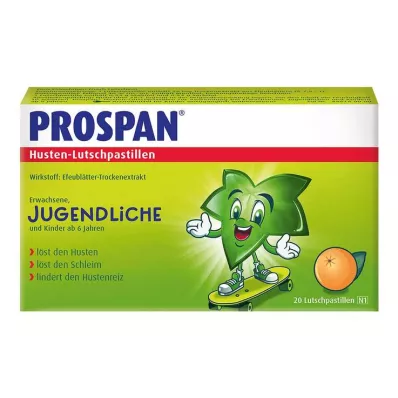 PROSPAN® pastilės nuo kosulio, 20 vnt PROSPAN® pastilės nuo kosulio, 20 vnt