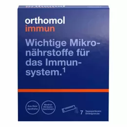 ORTHOMOL Immune direct granulės aviečių/mentolio, 7 vnt