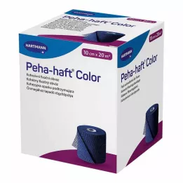 PEHA-HAFT Spalvota fiksavimo juosta be latekso 10 cmx20 m, mėlyna, 1 vnt