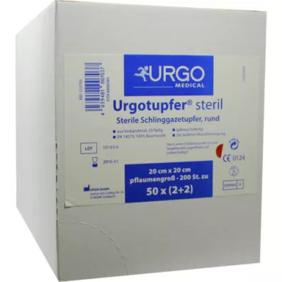 URGOTUPFER sterilios slyvos dydžio 2+2, 50 vnt