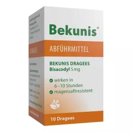 Bekunis Dragees Bisacodyl 5 mg, 10 vnt