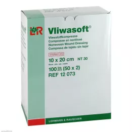 VLIWASOFT Neaustiniai kompresai 10x20 cm sterilūs 6l, 50X2 vnt