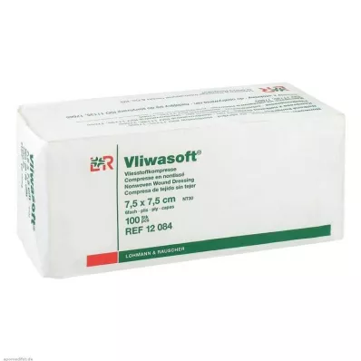 VLIWASOFT Neaustiniai kompresai 7,5x7,5 cm nesterilūs 6l, 100 vnt