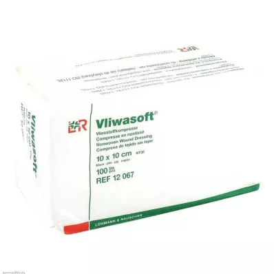 Vliwasoft vilnos kompresai 10x10cm 6 sluoksnių nesterilūs, 100 vnt Vliwasoft vilnos kompresai 10x10cm 6 sluoksnių nesterilūs, 100 vnt