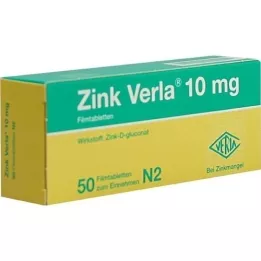 ZINK VERLA 10 mg plėvele dengtos tabletės, 50 vnt