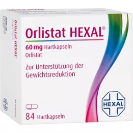 ORLISTAT HEXAL 60 mg kietosios kapsulės, 84 vnt