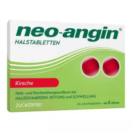 NEO-ANGIN Gerklės pastilės su vyšnia, 24 vnt