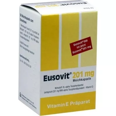 EUSOVIT 201 mg minkštos kapsulės, 50 vnt