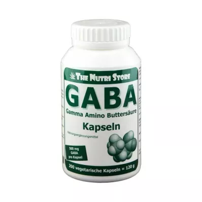 GABA 500 mg vegetariškos kapsulės, 200 vnt