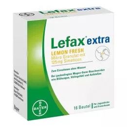 Lefax extra Lemon Fresh granulės, 16 vnt