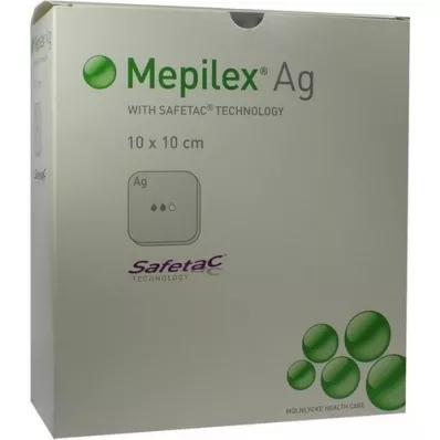 MEPILEX Ag putų tvarstis 10x10 cm sterilus, 10 vnt