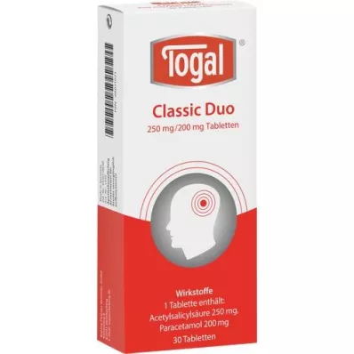 TOGAL Classic Duo tabletės, 30 vnt