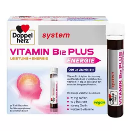 DOPPELHERZ Vitamin B12 Plus sistemos geriamosios ampulės, 30X25 ml