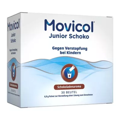 Movicol Junior šokolado milteliai geriamajam tirpalui ruošti, 30X6,9 g Movicol Junior šokolado milteliai geriamajam tirpalui ruošti, 30X6,9 g
