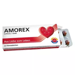 AMOREX nuo širdies skausmo ir išsiskyrimo Tabletės, 20 vnt
