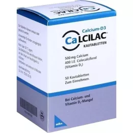 CALCILAC Kramtomosios tabletės, 50 vnt