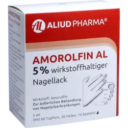 AMOROLFIN AL 5% veikliosios medžiagos nagų lakas, 5 ml