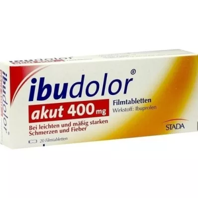 IBUDOLOR ūmios 400 mg plėvele dengtos tabletės, 20 vnt