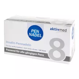 PEN-NADELN Universalios 8 adatos 0,26x8 mm, 100 vnt