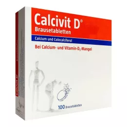 CALCIVIT D putojančios tabletės, 50 kapsulių