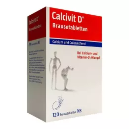 CALCIVIT D putojančios tabletės, 120 kapsulių