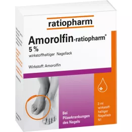 AMOROLFIN-ratiopharm 5% veikliosios medžiagos nagų lakas, 3 ml