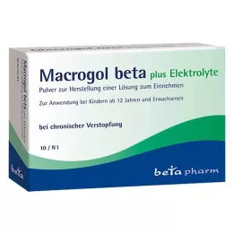 Macrogol beta plus elektrolitų milteliai, 10 vnt