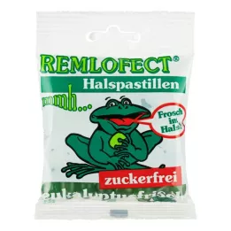 REMLOFECT Gerklės pastilės su cukrumi, šviežias eukaliptas, 50 g