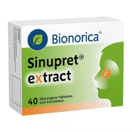 SINUPRET ekstrakto dengtos tabletės, 40 vnt