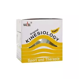 NASARA Kineziologinė juosta 5 cmx5 m, geltona, 1 vnt