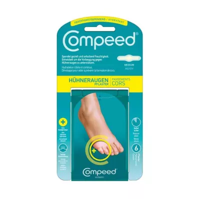 Compeed® Corn Plasters Medium Moisturizing, 6 vnt