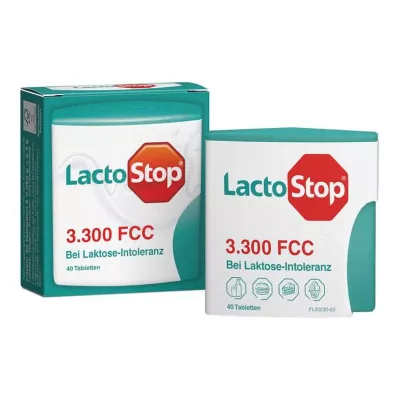 LACTOSTOP 3,300 FCC Tablečių paspaudimo dozatorius, 40 vnt