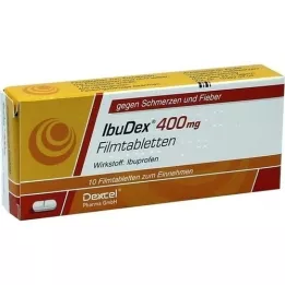 IBUDEX 400 mg plėvele dengtos tabletės, 10 vnt